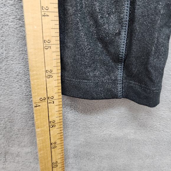 Victoria's Secret PINK Ultimate Womens SMALL Black Sparkle Leggings Pockets Yoga - Picture 7 of 8